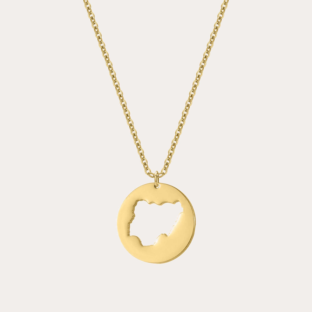 Custom Map Necklace