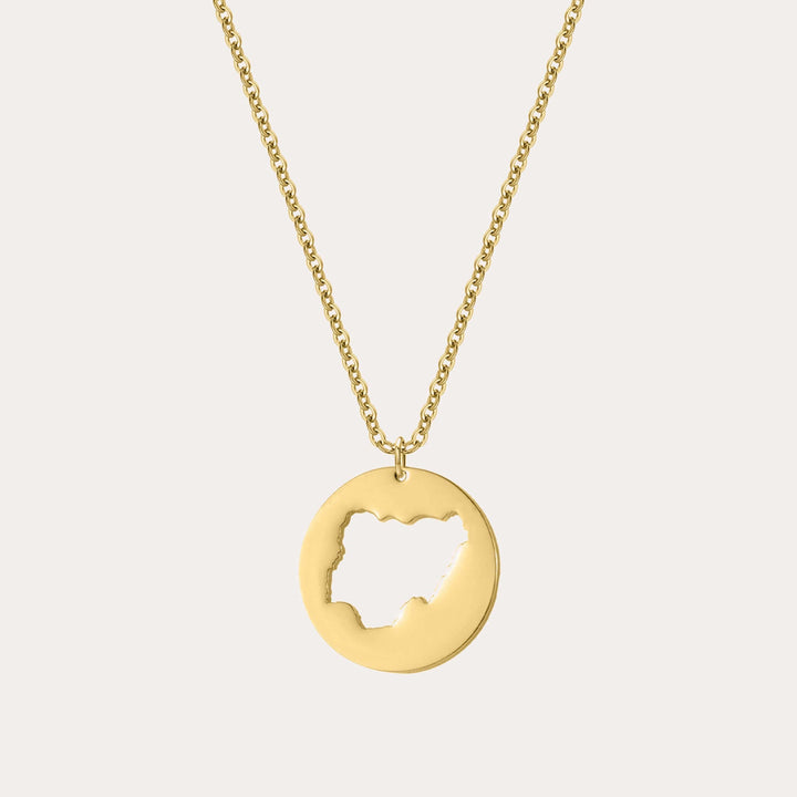 Custom Map Necklace