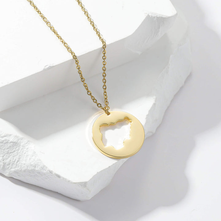 Custom Map Necklace