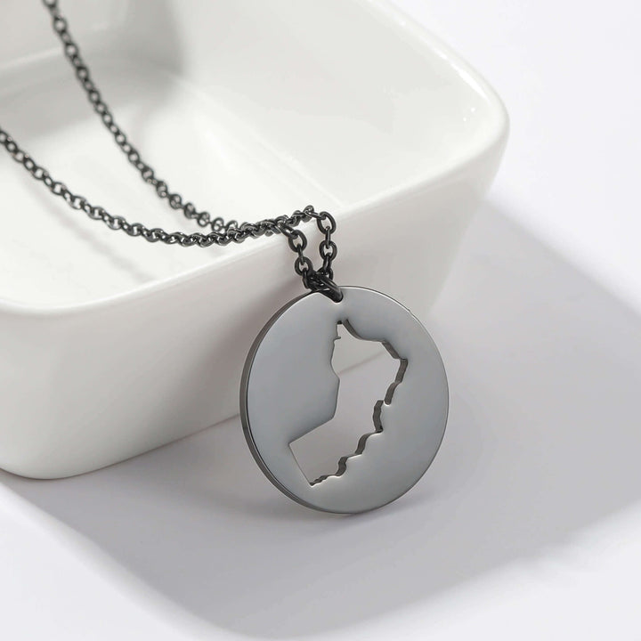 Custom Map Necklace