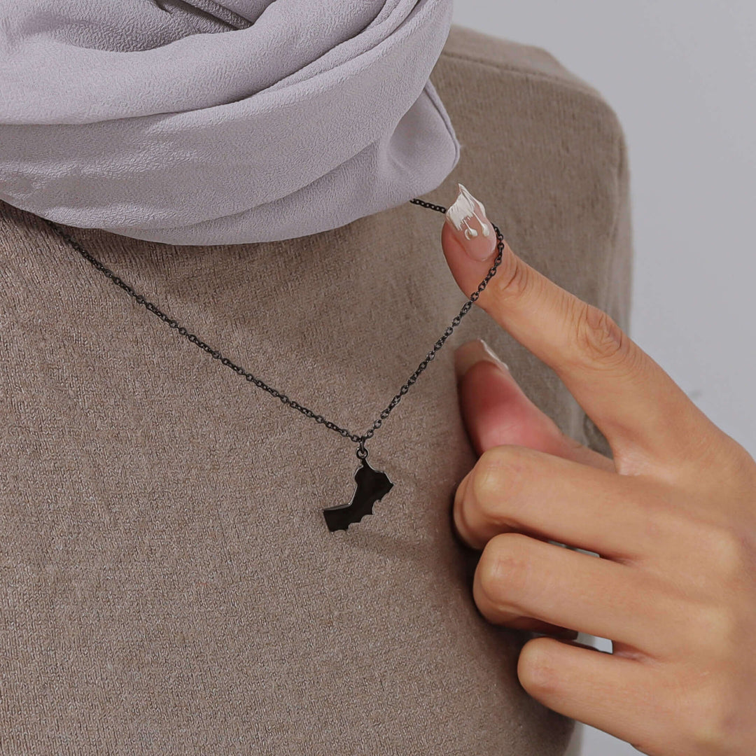 Custom Map Necklace