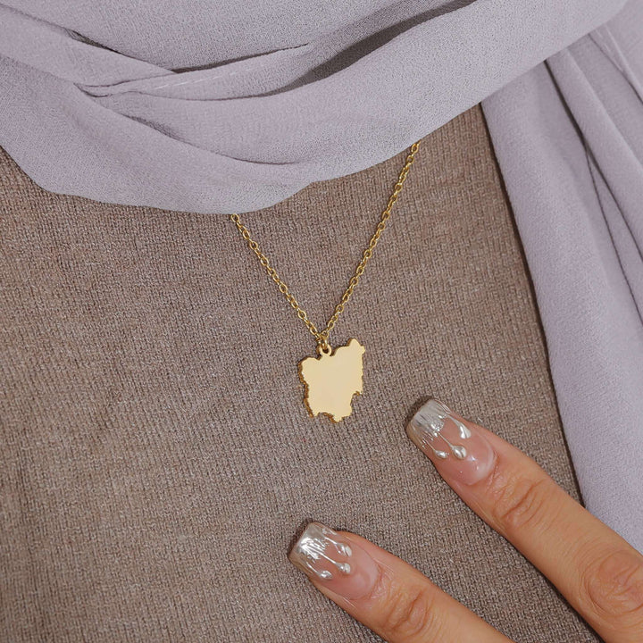 Custom Map Necklace