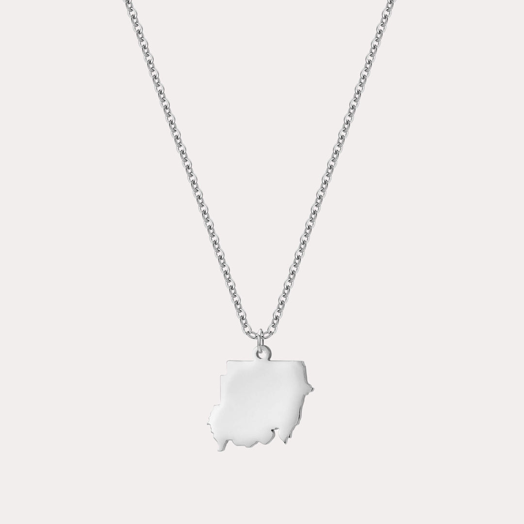 Custom Map Necklace
