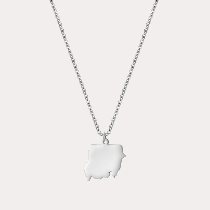 Custom Map Necklace
