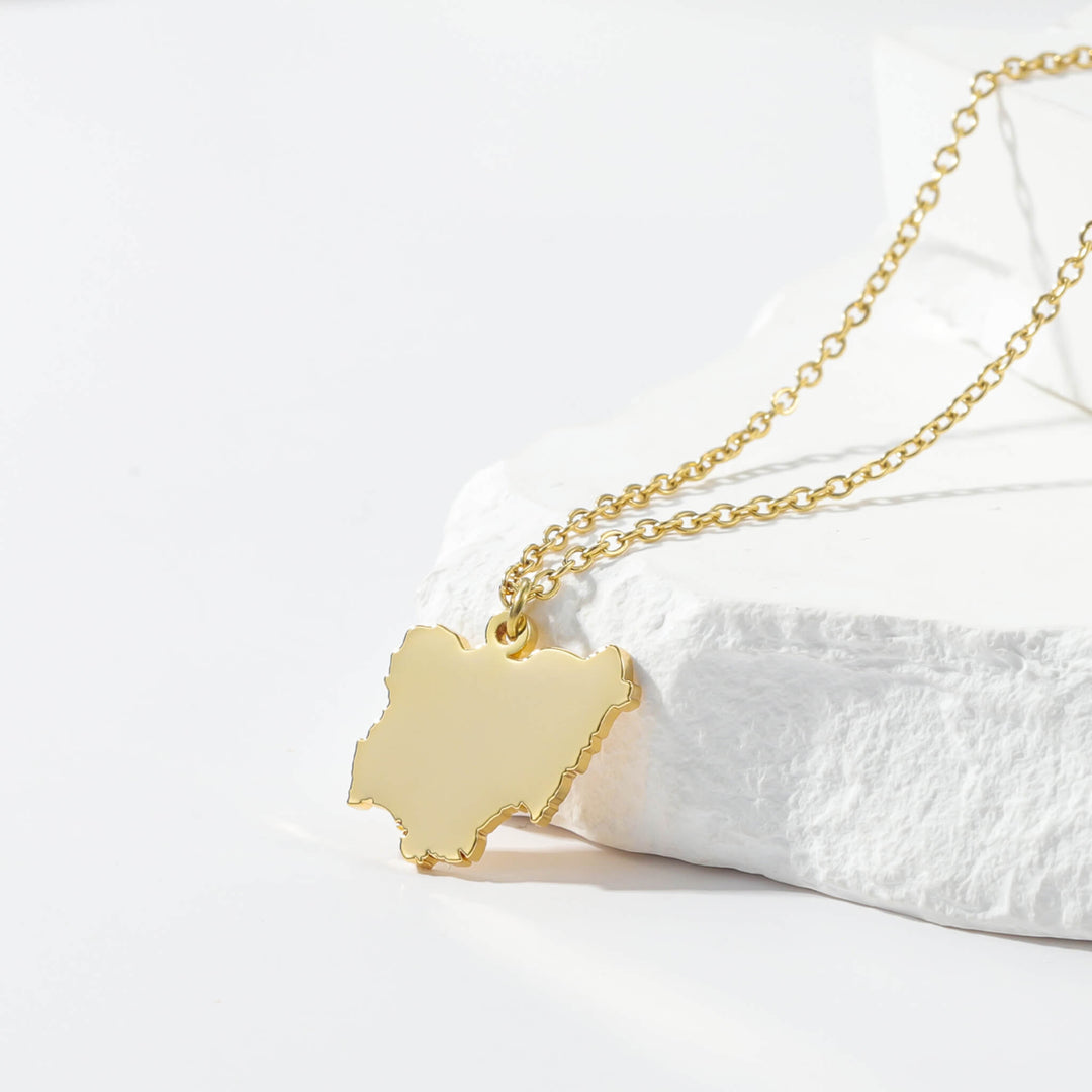 Custom Map Necklace