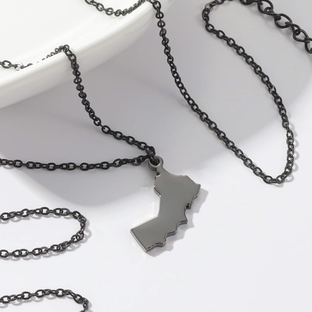 Custom Map Necklace