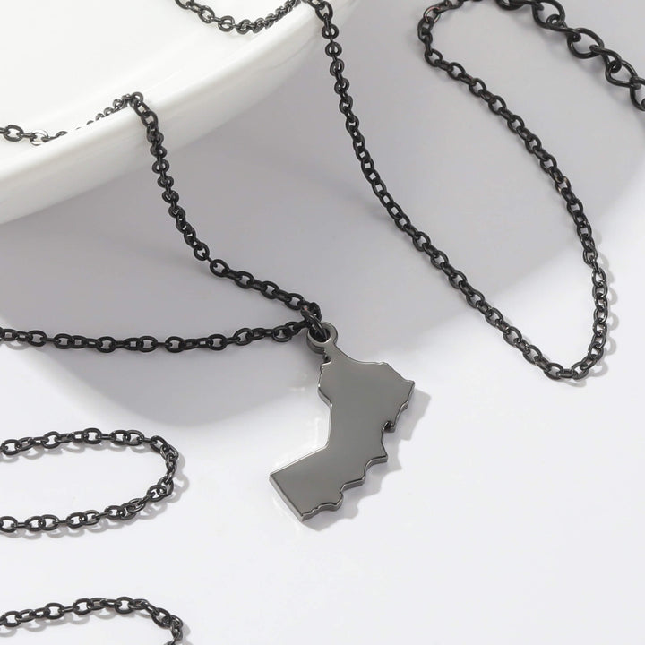 Custom Map Necklace