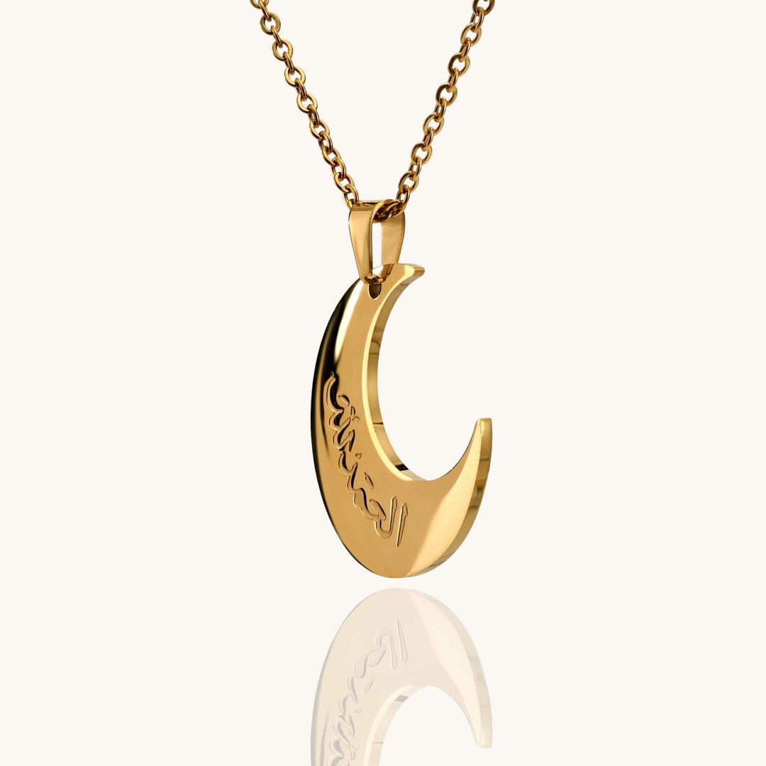 Alhamdulillah Moon Necklace
