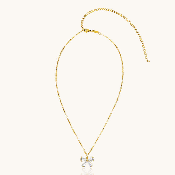 Crystal Bow Necklace