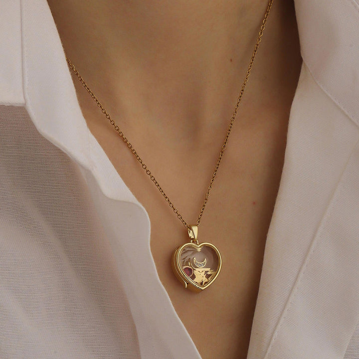 Custom Heart Locket with Charms