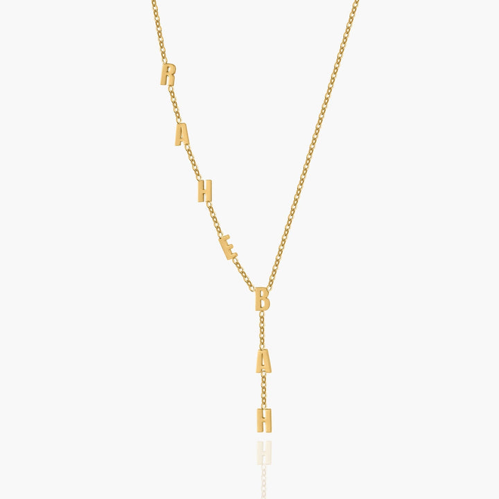 Custom Waterfall Name Necklace