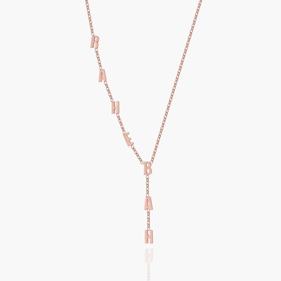 Custom Waterfall Name Necklace