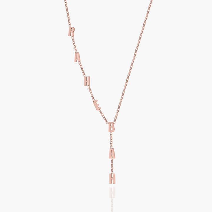 Custom Waterfall Name Necklace