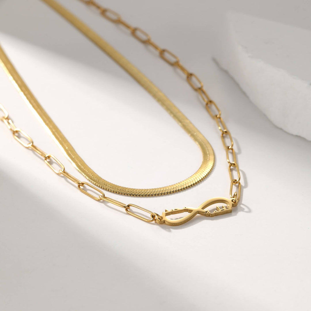 Custom Layered Infinity Necklace
