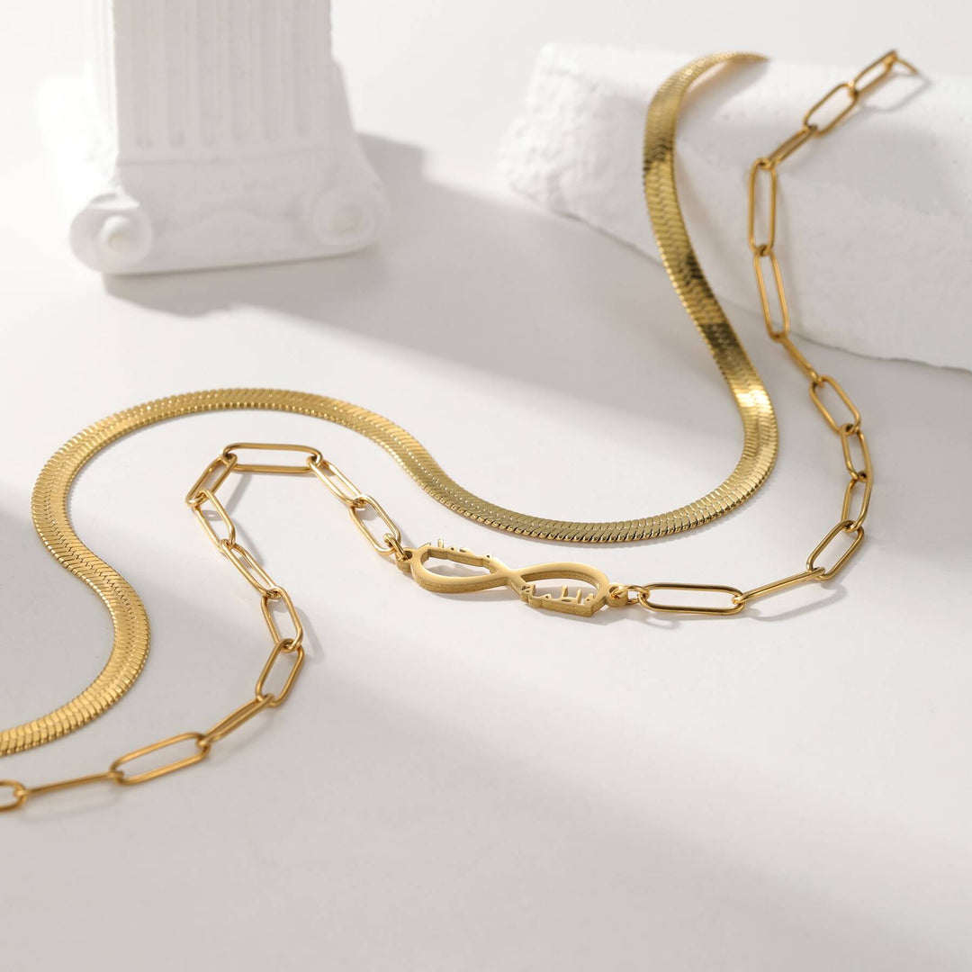 Custom Layered Infinity Necklace