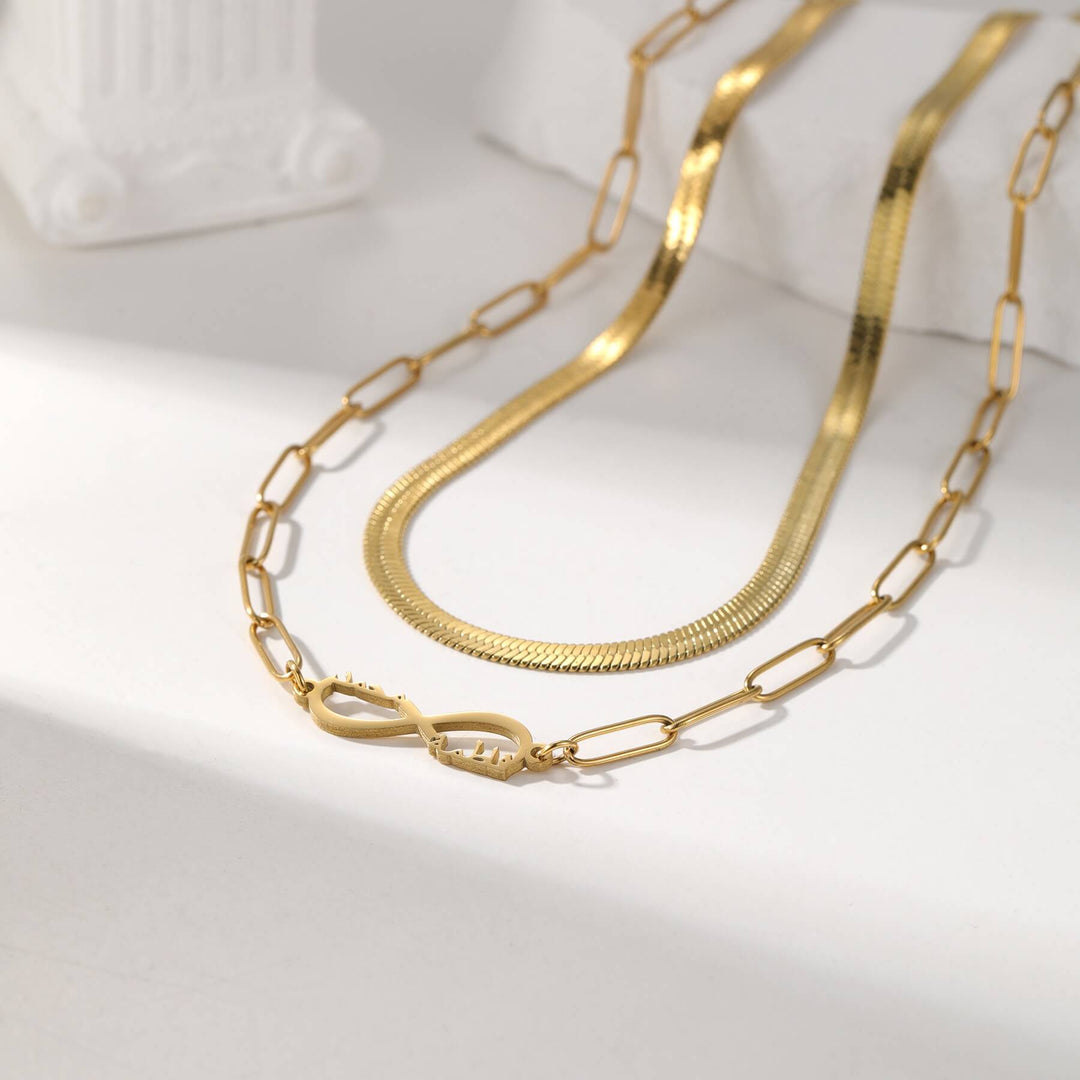 Custom Layered Infinity Necklace