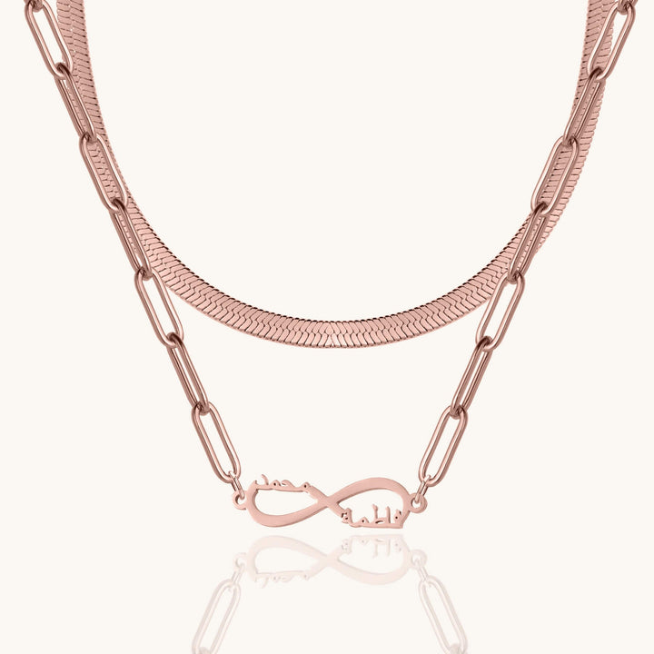 Custom Layered Infinity Necklace