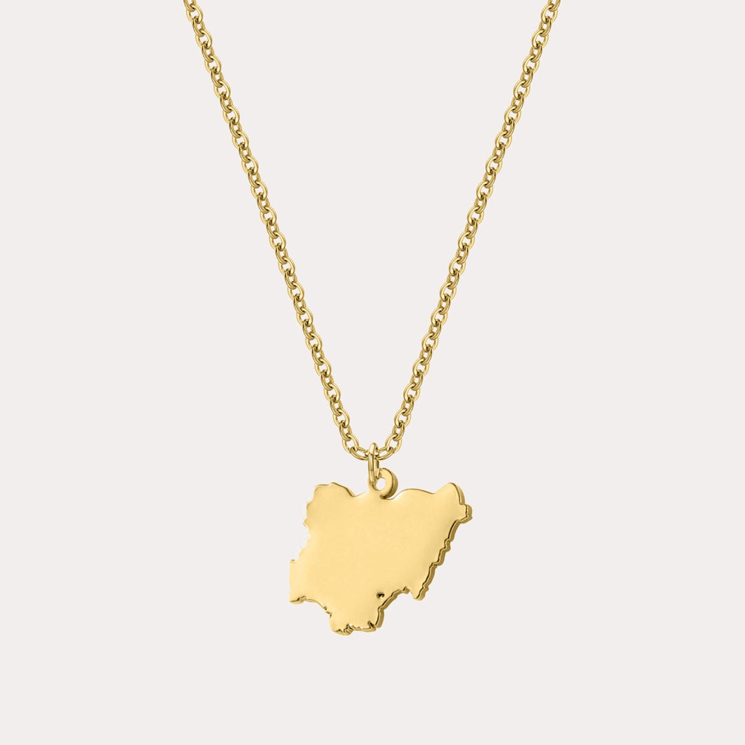 Custom Map Necklace