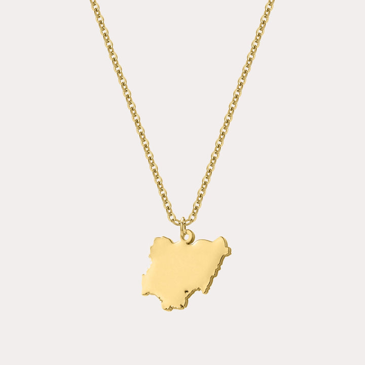 Custom Map Necklace