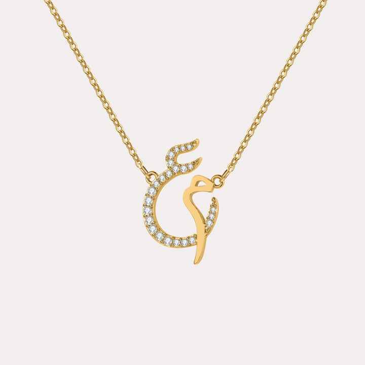 Custom Double Initial Necklace