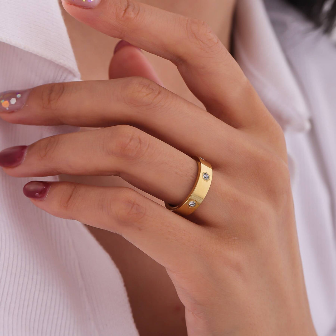 Custom Engraved Crystal Ring