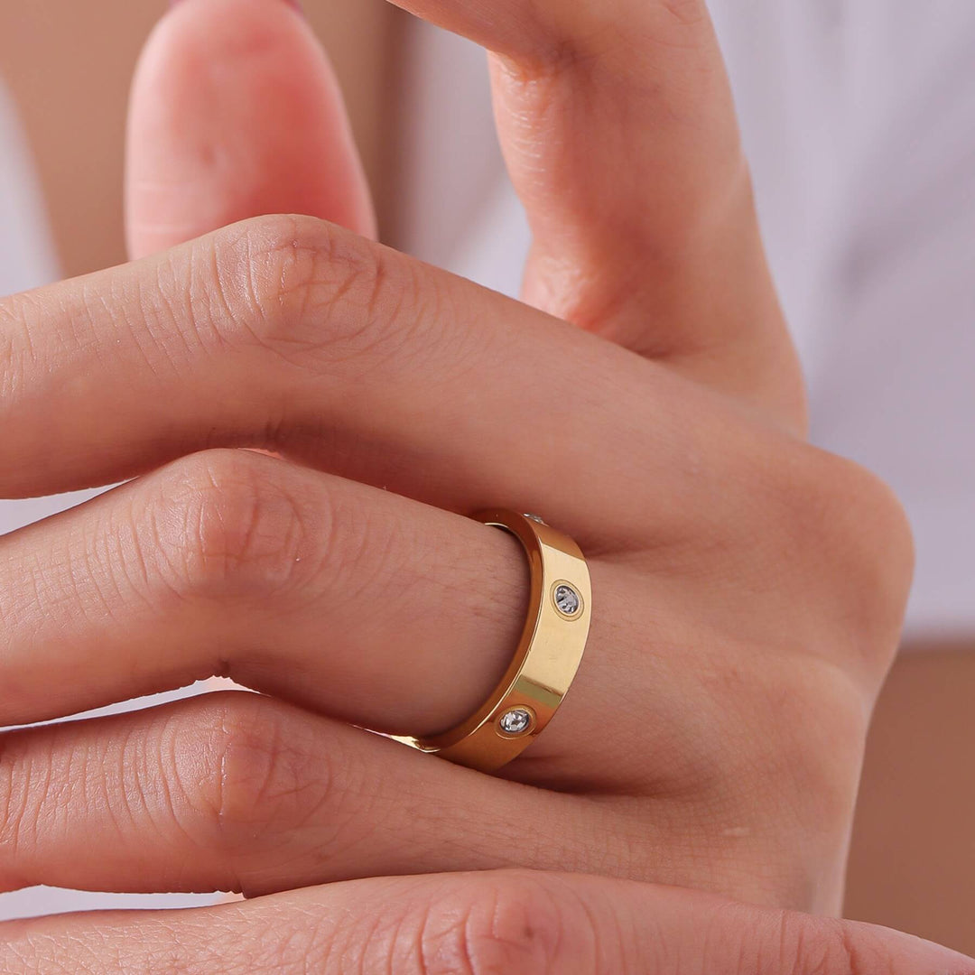 Custom Engraved Crystal Ring