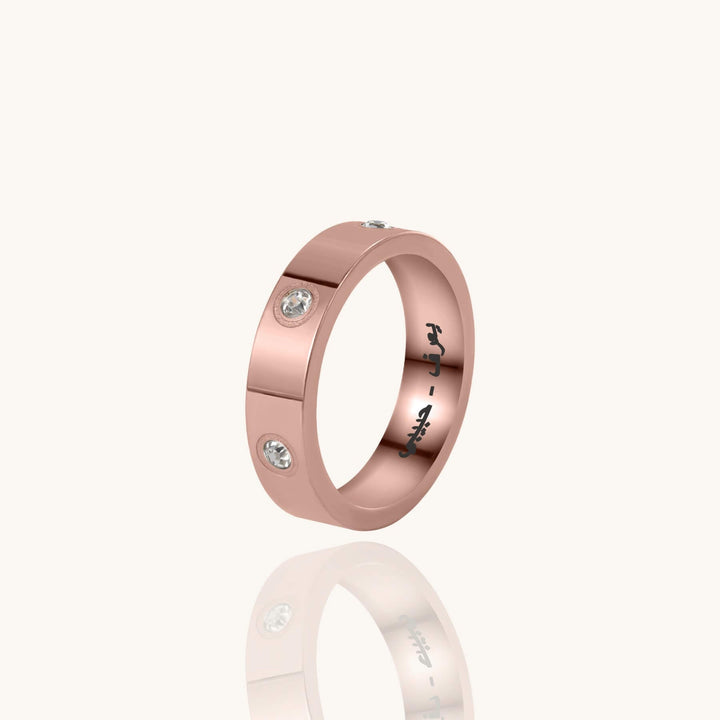 Custom Engraved Crystal Ring