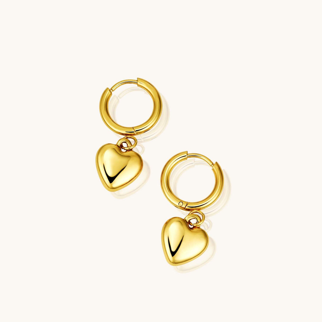 Heart Charm Earrings