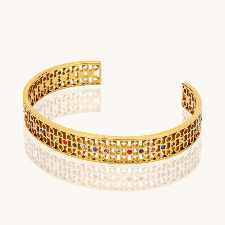 Multicolor Stone Cuff