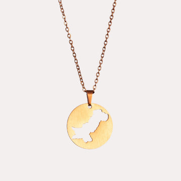 ZUDO Pakistan Map Necklace