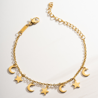 Dangling-star-and-moon-bracelet