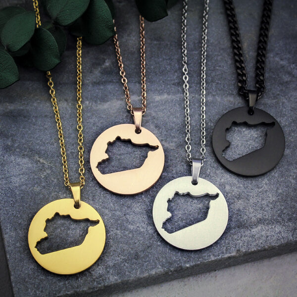 ZUDO - Represent Your Roots - Map Necklace