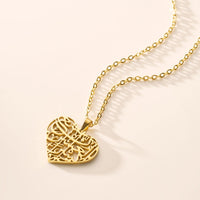 VWEHCE Heart Shaped | Calligraphy Necklace