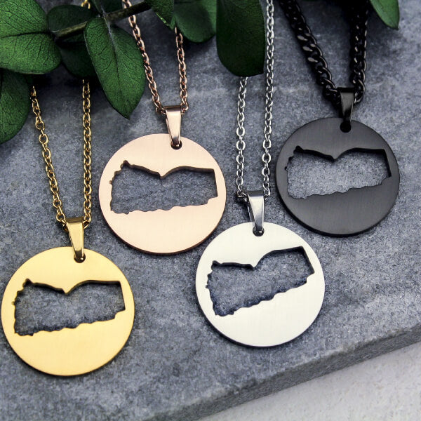 ZUDO - Represent Your Roots - Map Necklace