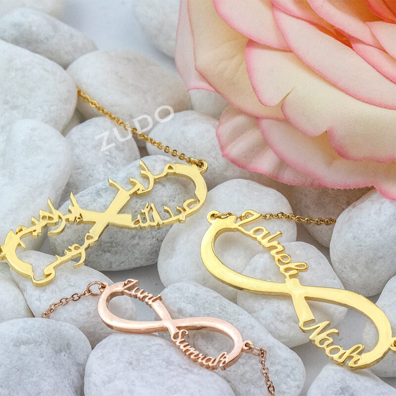 ZUDO-4-Name-Infinity-Necklace-Arabic-Gold-Rose-gold