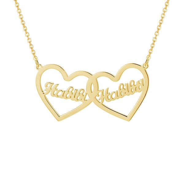 ZUDO-Double-Heart-Name-Necklace-English-Gold