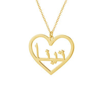 ZUDO Personalized Heart Name Necklace Arabic