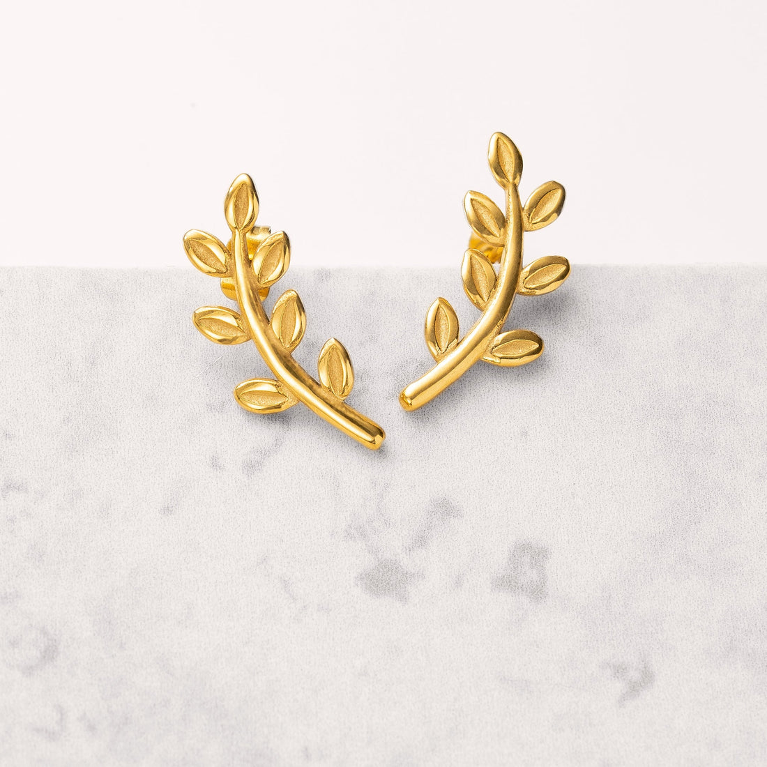 ZUDO-Leaf-Stud-Earrings