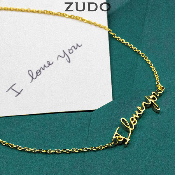 ZUDO custom handwriting jewelry