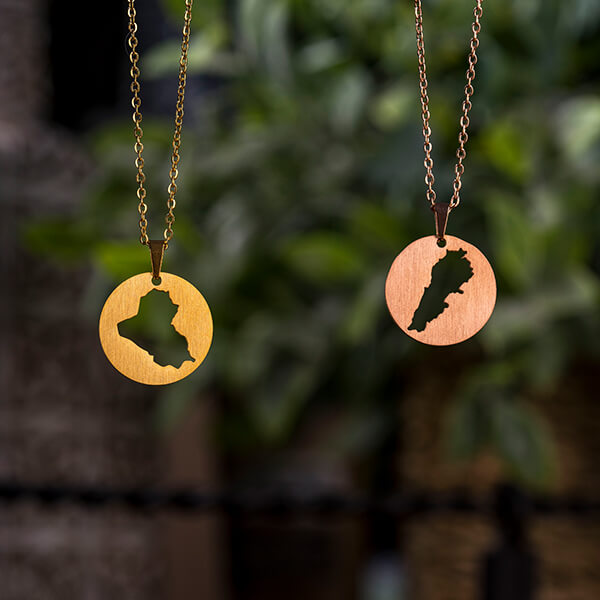 ZUDO - Represent Your Roots - Map Necklace