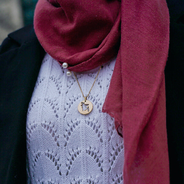ZUDO - Represent Your Roots - Map Necklace