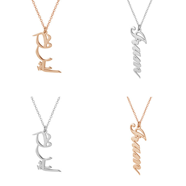 ZUDO Personalized Vertical Name Necklace