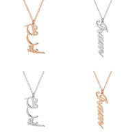ZUDO Personalized Vertical Name Necklace
