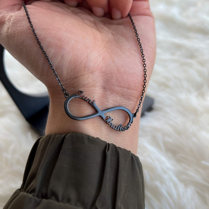 Personalized 2-Name Infinity Necklace