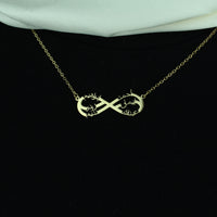 Personalized 6-Name Infinity Necklace